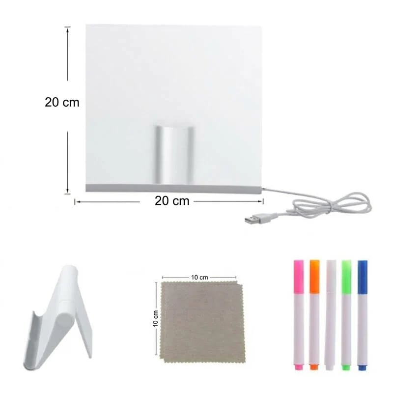 🎨 LED Drawing Board for Kids – Erasable Acrylic Art Board