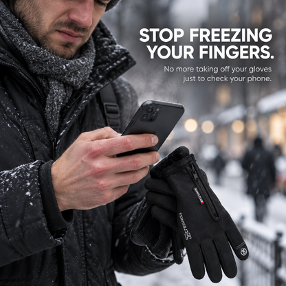 Winter Flip-Top Touchscreen Gloves – Warm, Windproof & Water-Resistant