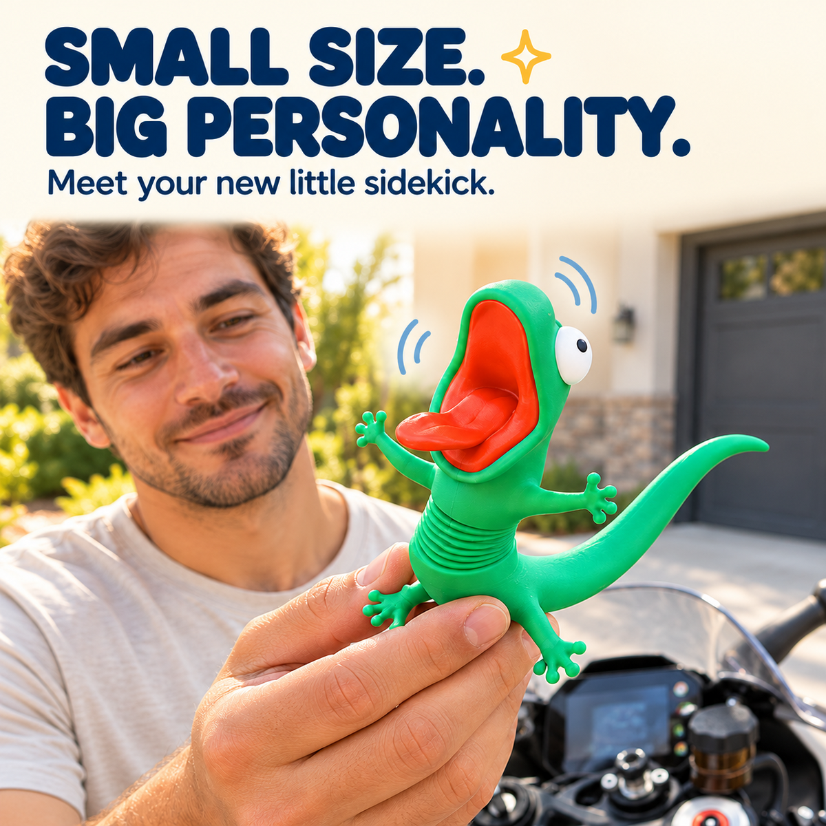 🦎Playful Bobble-Spring Lizard Ornament