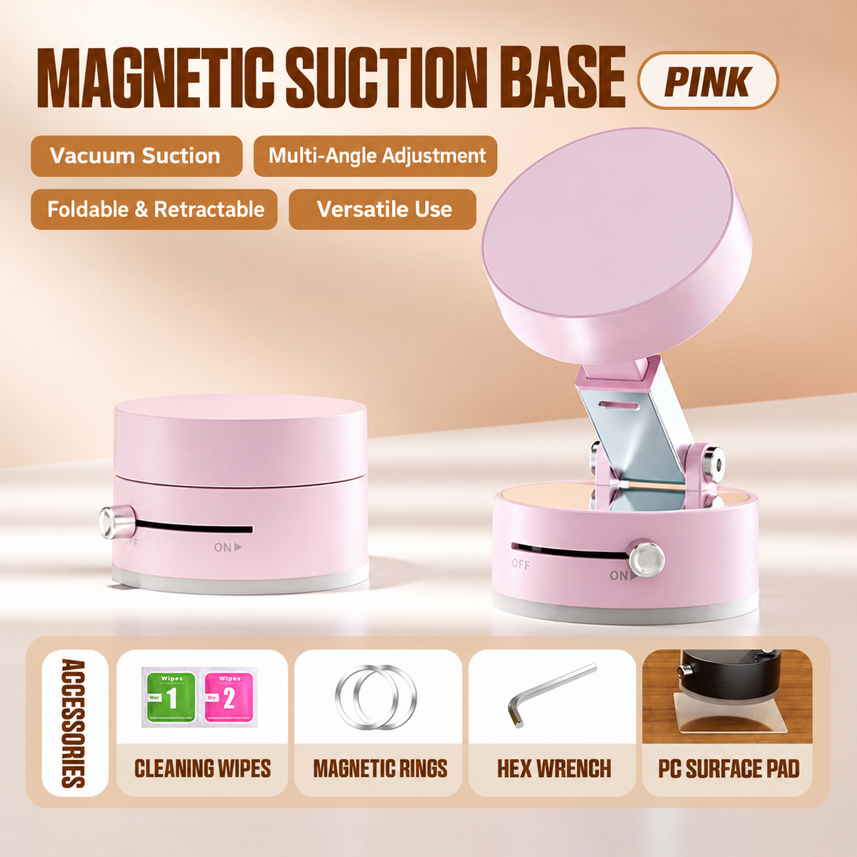 🔥Vacuum Magnetic Phone Stand - Strong Magnet