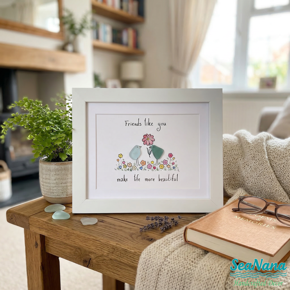 Heartfelt Sea Glass Bird Art: Unique Gifts to Honor Your Closest Friends