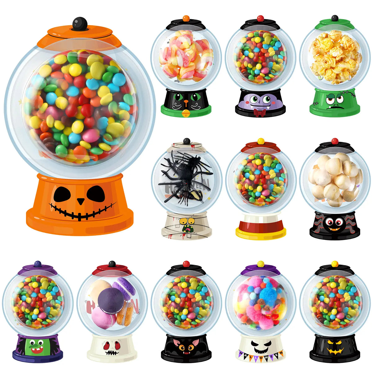 🔥 Limited-time 50% off —  48Pcs Halloween Candy Dome Holders Kit