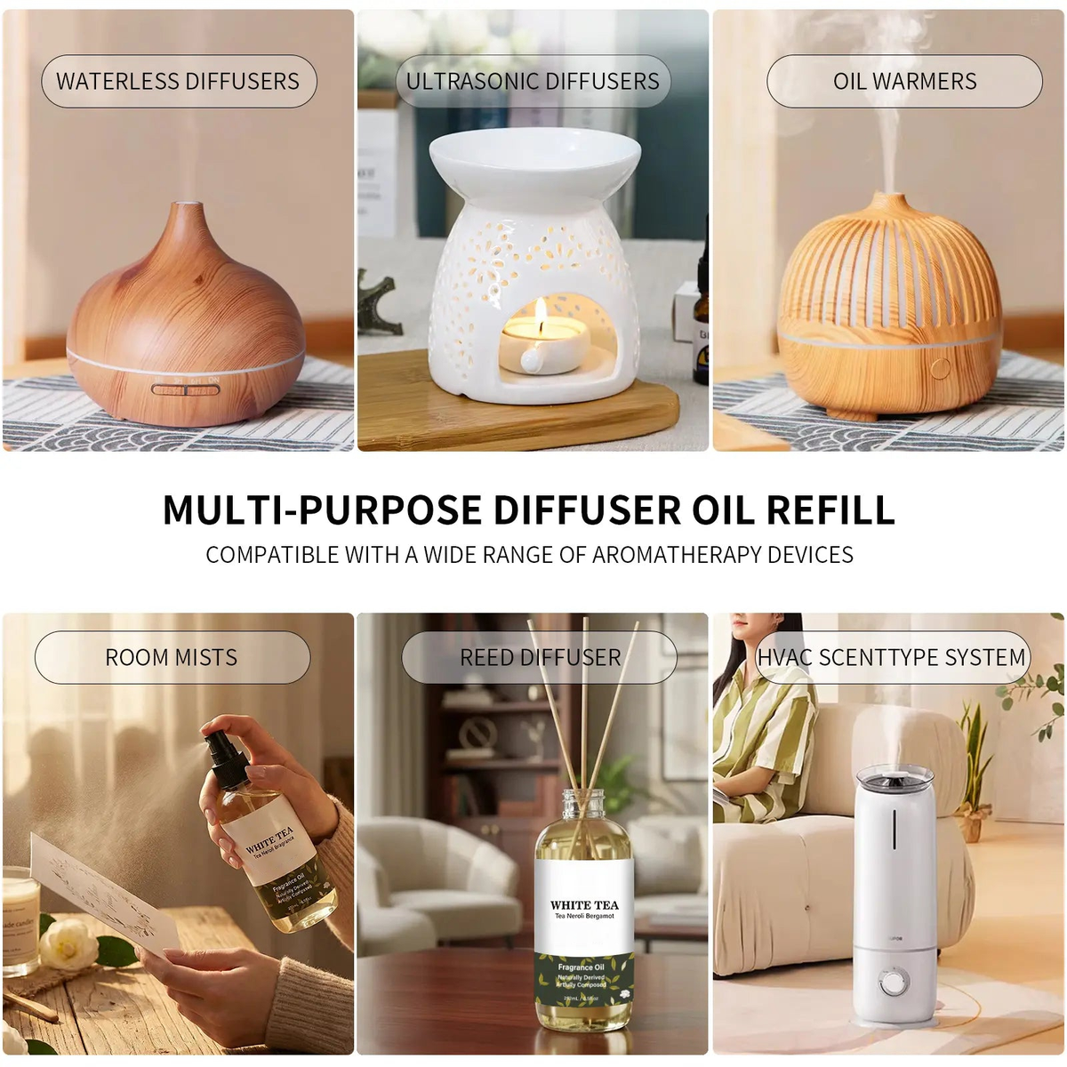 Luxury diffuser oil lifestyle scene