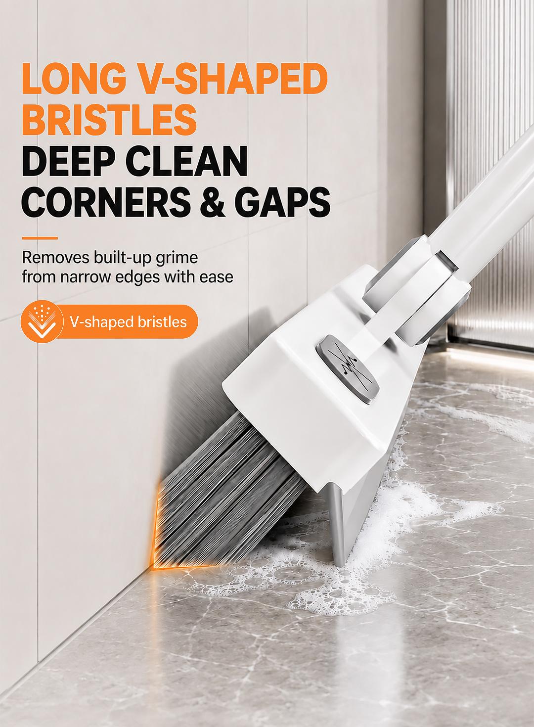 SOPAMI 180° Rotating Gap Cleaning Tool - Extendable Adjustable No-Touch Cleaner for Windows, Sliding Doors, Narrow Spaces, Home Deep Cleaning
