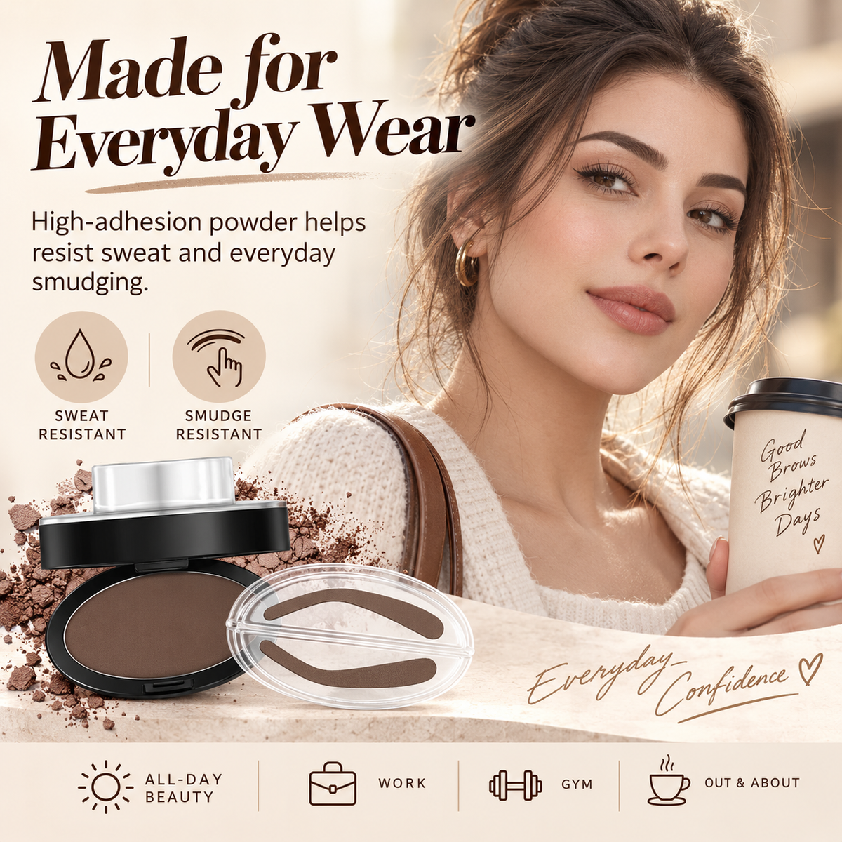 🔥 Limited-time 50% off — Instant Eyebrow Stamp Powder Kit – Quick &amp; Easy Brow Shaping