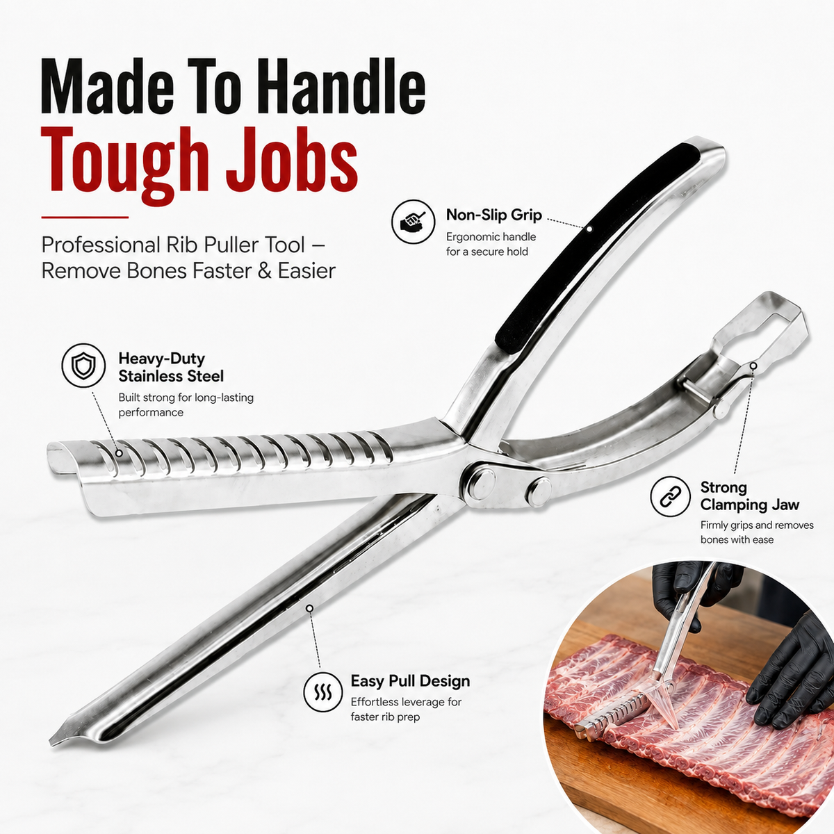 Professional Rib Puller Tool – Remove Bones Faster and Easier