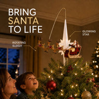 Santa’s Sleigh with Lighted Star