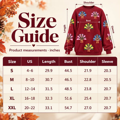 Thanksgiving Turkey Sequin Sweatshirt