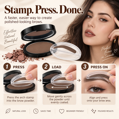 🔥 Limited-time 50% off — Instant Eyebrow Stamp Powder Kit – Quick &amp; Easy Brow Shaping