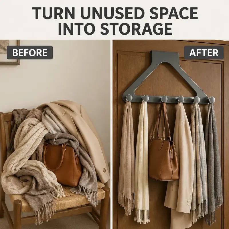 Over-the-Door Triangle Hanging Organizer