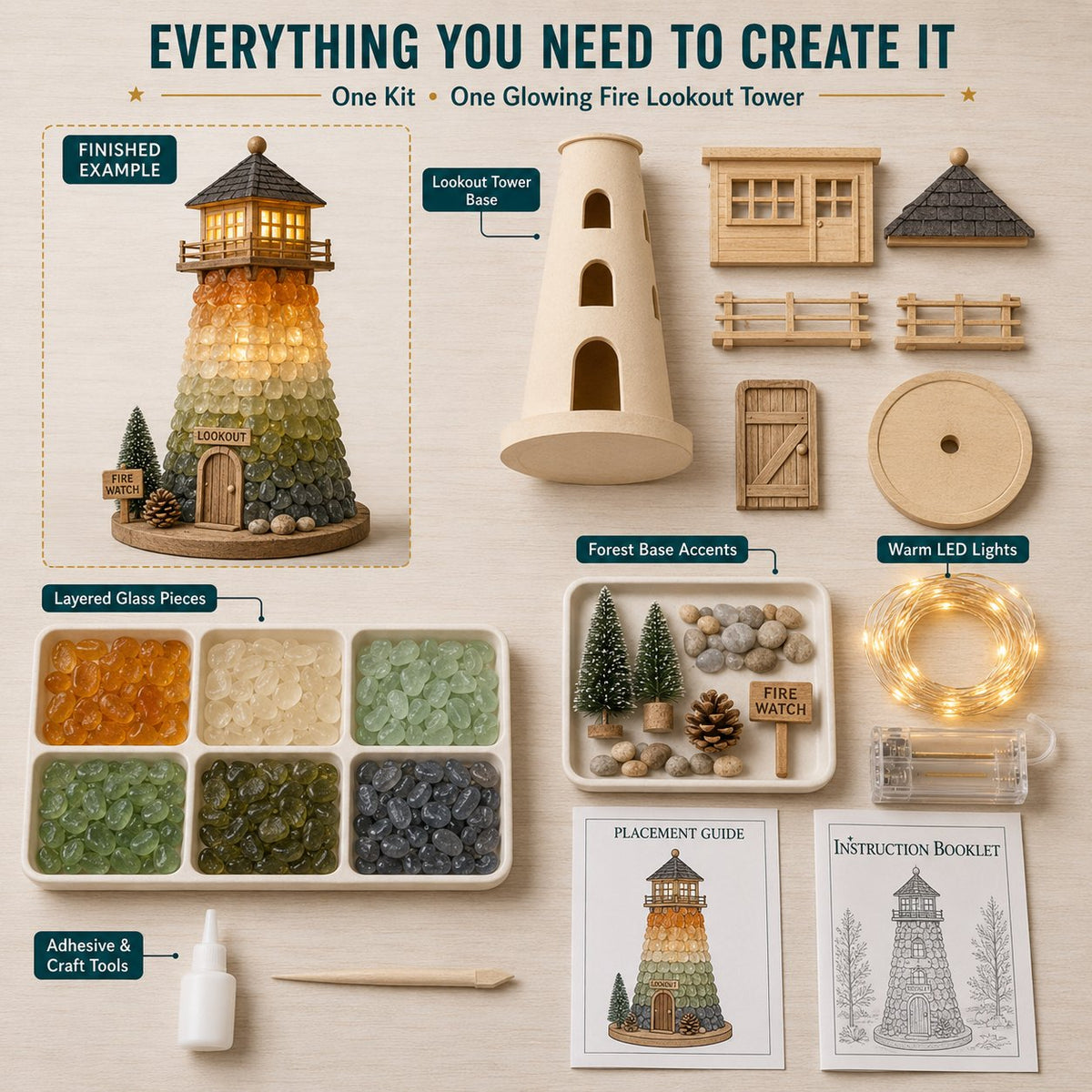 ⏳ Last Day 42% OFF – 🚒 Beginner-Friendly Vintage Firehouse Mosaic Light DIY Kit Collection | Complete Kit with Mosaic Pieces, LED Lights & Step-by-Step Guide Included 💕