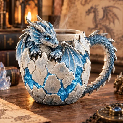 ⏳ Last Day 48% OFF – 🐉 Sculpted Dragon Mug Collection | 6 Fantasy Realm Designs with Raised 3D Dragon Details ☕