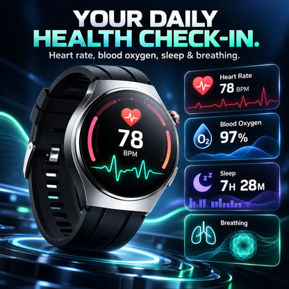 🔥Limited Time 50% OFF❤️Flagship Smartwatch for Health Protection, 24/7 Health Data Center🥰