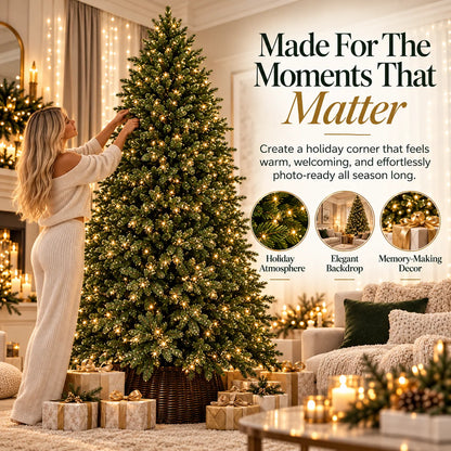 ❄️🏡20M 600-LED Christmas String Lights – Warm White or Multicolor Holiday Tree Lights🎅💖