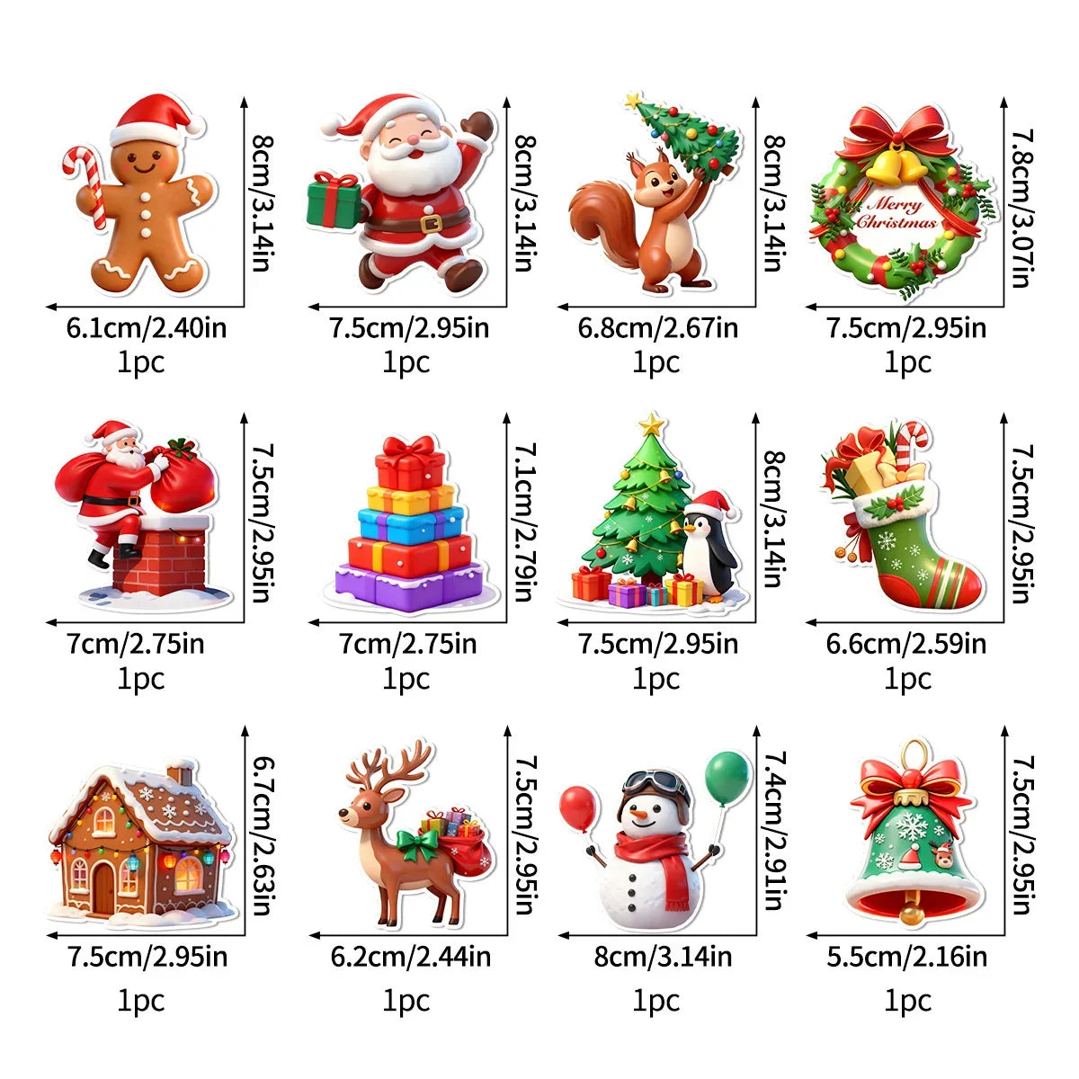 🎄 Light-Up Christmas Wall Decals