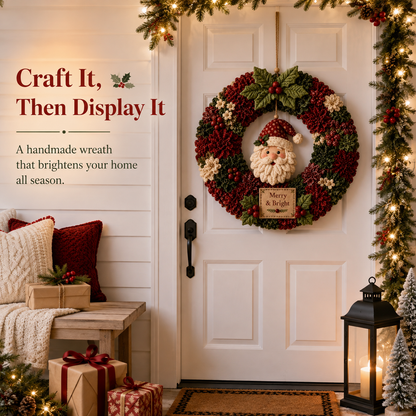 🔥Christmas Sale 49%🎄3D Fabric Poke Wreath DIY Kit