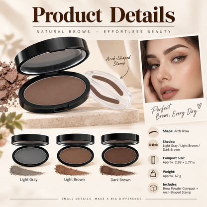🔥 Limited-time 50% off — Instant Eyebrow Stamp Powder Kit – Quick &amp; Easy Brow Shaping