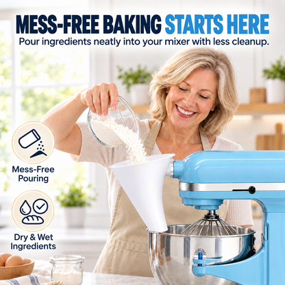 🔥 Limited-time 50% off — ✨Flour Funnel for Kitchen Aid Stand Mixer