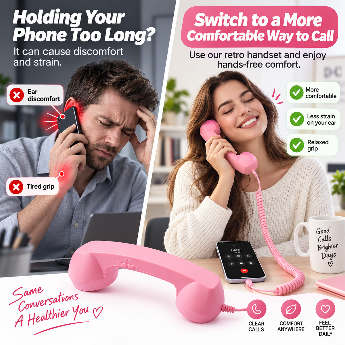 🔥LIMITED-TIME 50% OFF — Retro Phone Handset