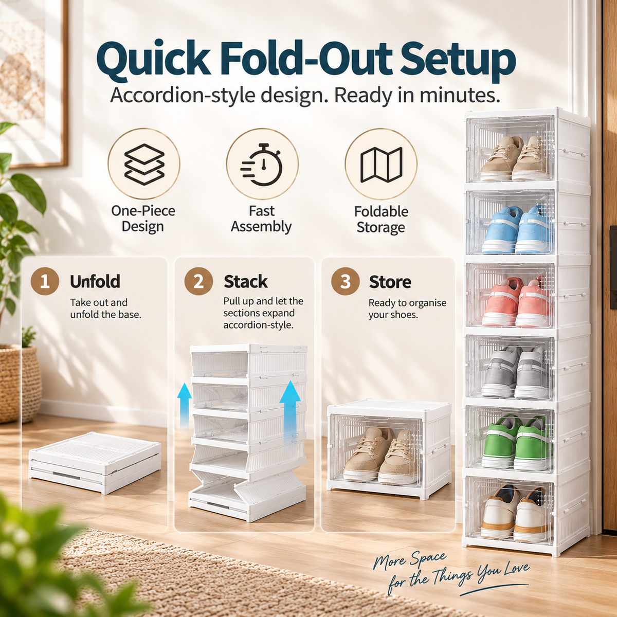 🔥LIMITED-TIME 50% OFF — Stackable Shoe Storage Organiser
