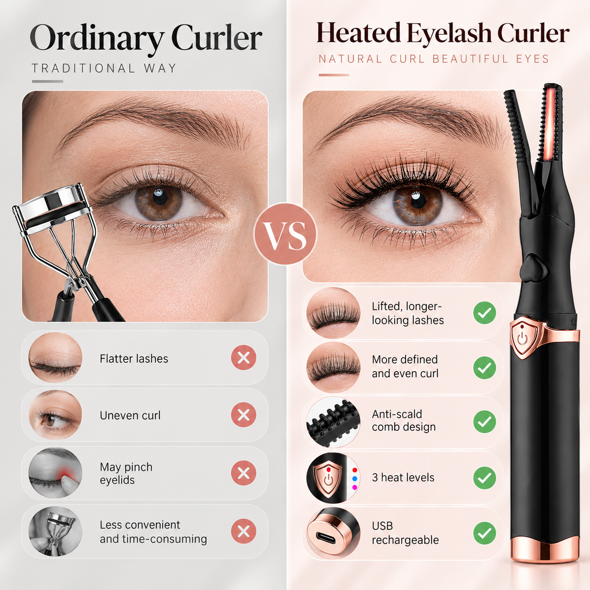 🔥 Limited-time 50% off — Heated eyelash curler