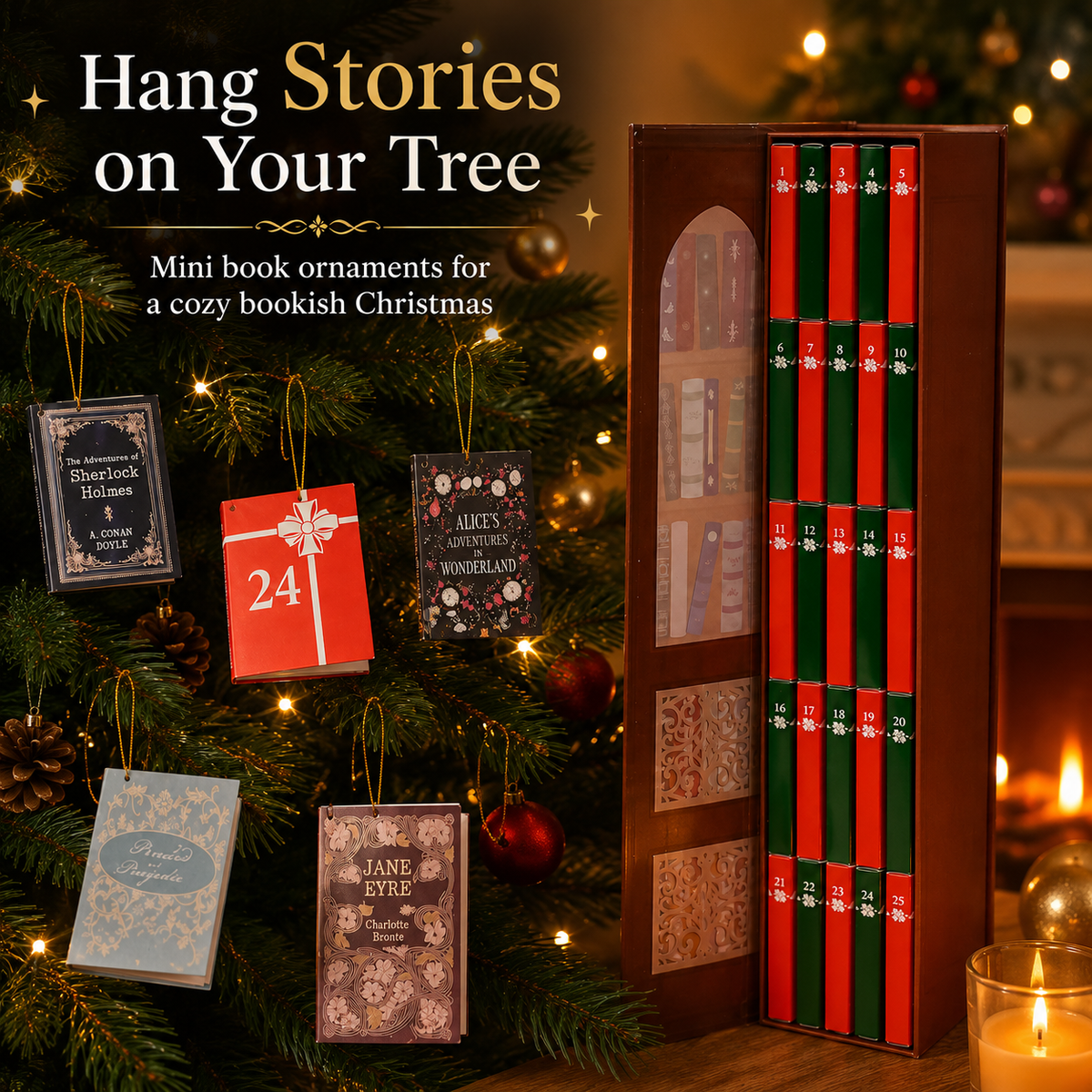 🔥Christmas Sale 49% OFF🎄Mini Book Ornament Advent Calendar 2026