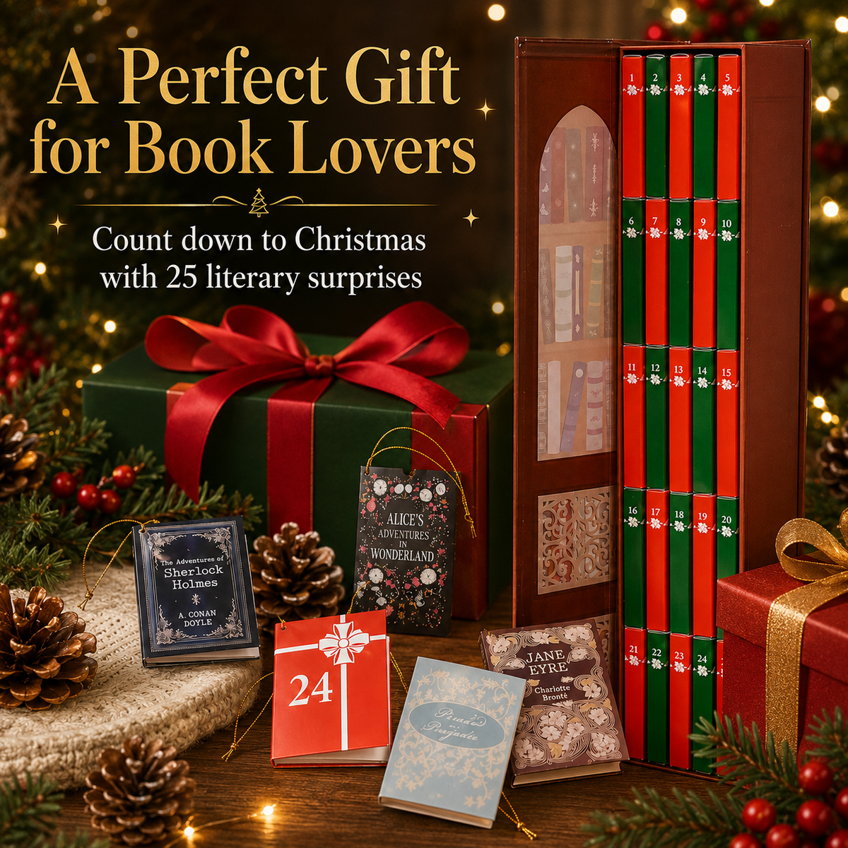 🔥Christmas Sale 49% OFF🎄Mini Book Ornament Advent Calendar 2026