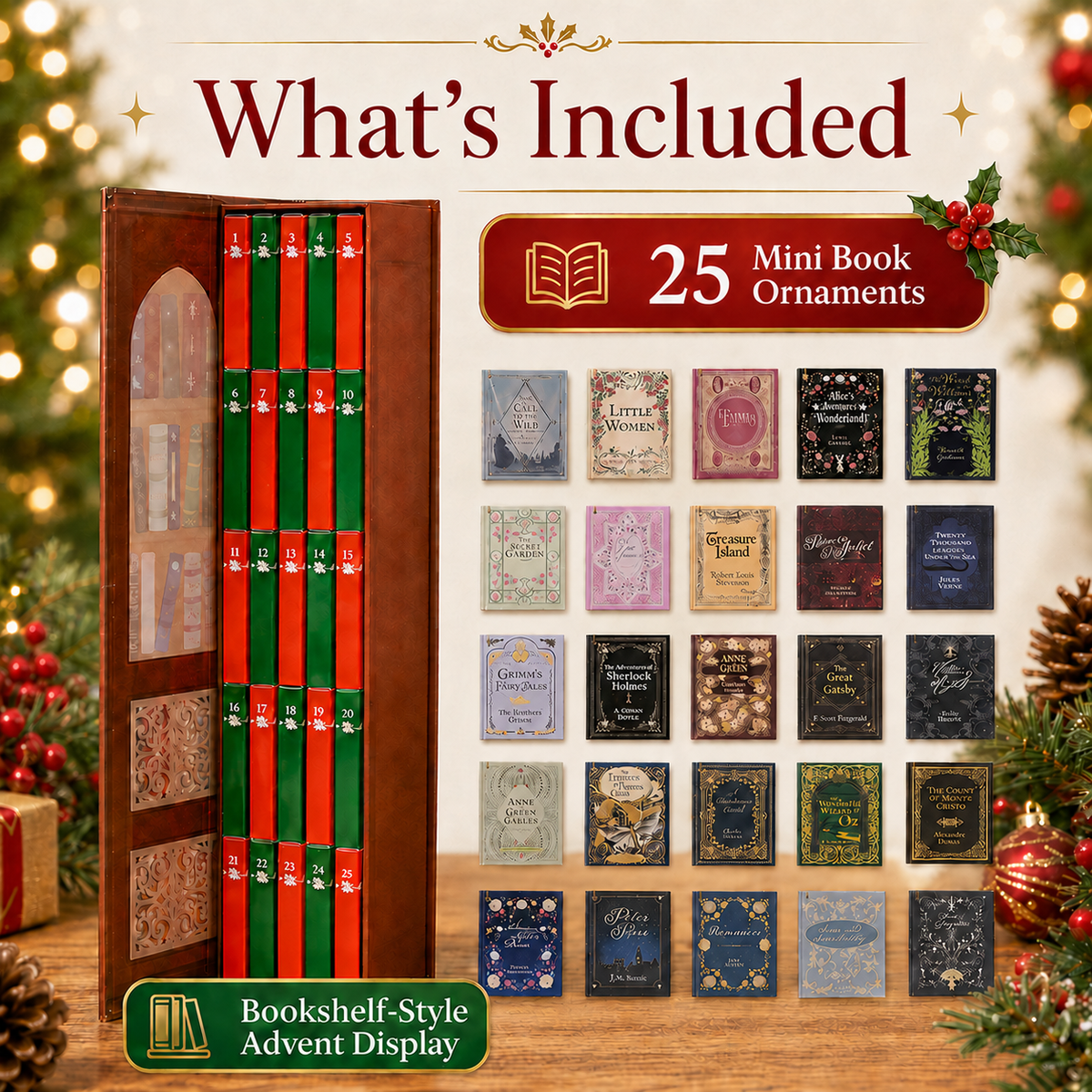🔥Christmas Sale 49% OFF🎄Mini Book Ornament Advent Calendar 2026