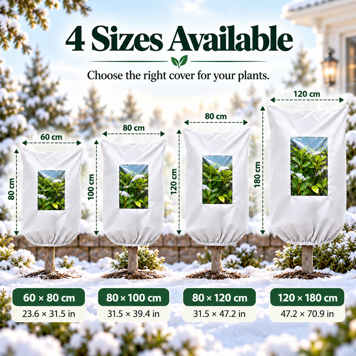 🔥Plant Covers Freeze Protection - Winter Frost Tree Plant Shrub Cloth