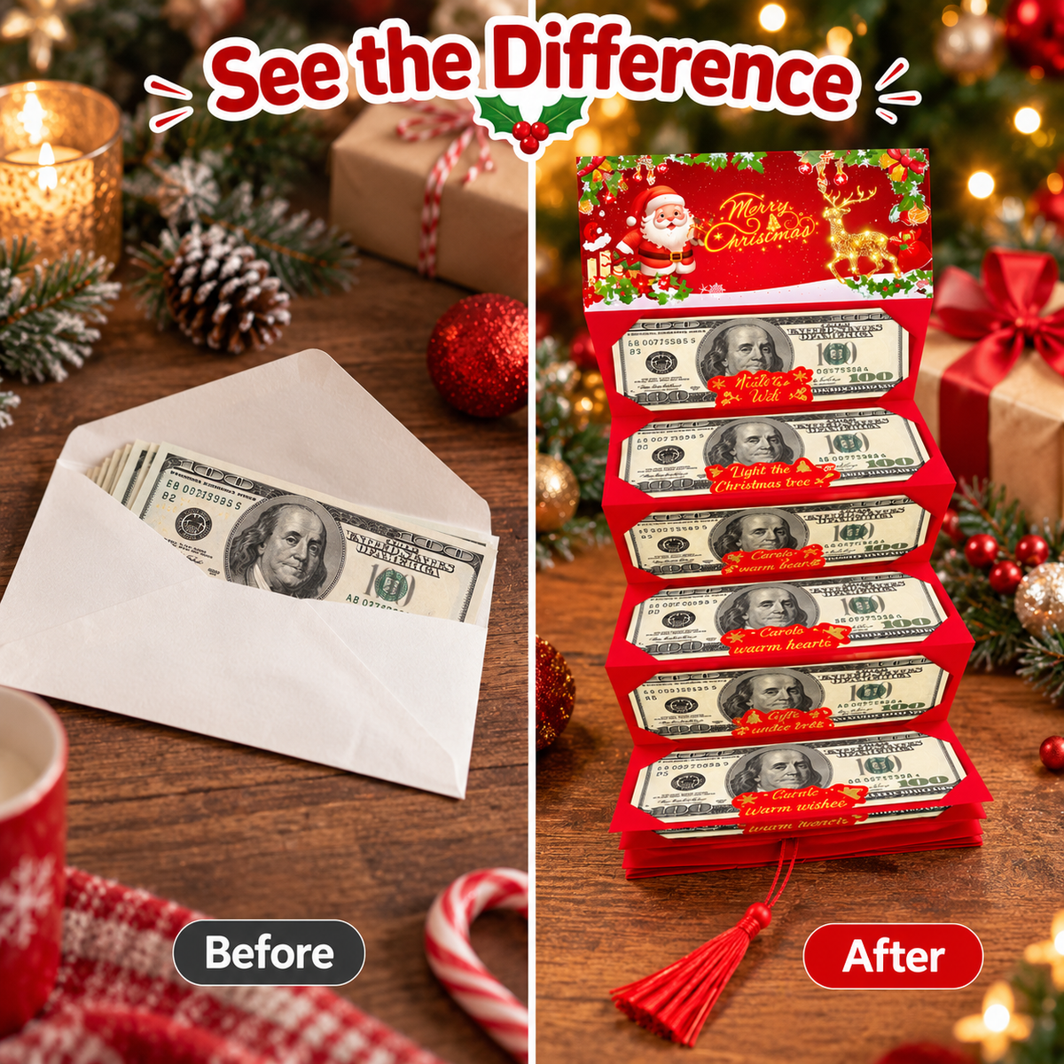 🎄 Limited-time 50% off — Christmas cash surprise envelope