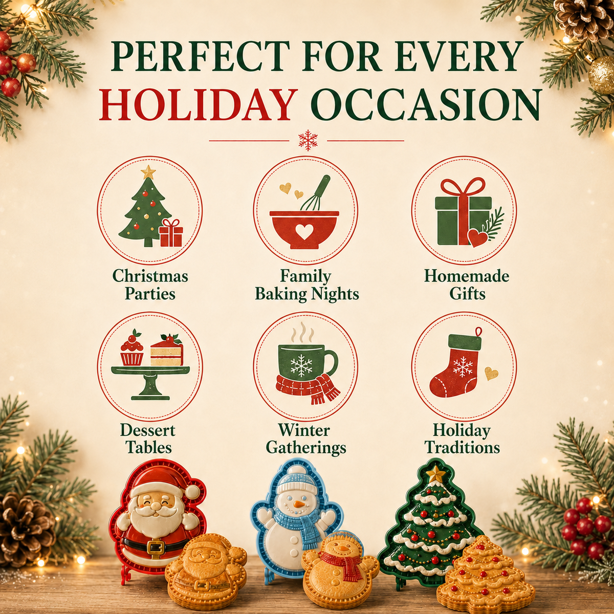 🔥 50% Off Limited Time —🎄 CHRISTMAS MINI PIE MOLD COLLECTION