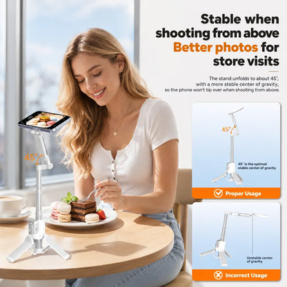 📸 Zoomable Magnetic Palm Grip | Selfie Stick & Tripod