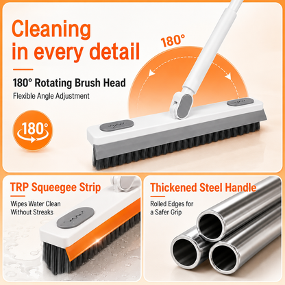 180° Rotating Gap Cleaning Tool - Extendable Adjustable No-Touch Cleaner for Windows, Sliding Doors, Narrow Spaces, Home Deep Cleaning