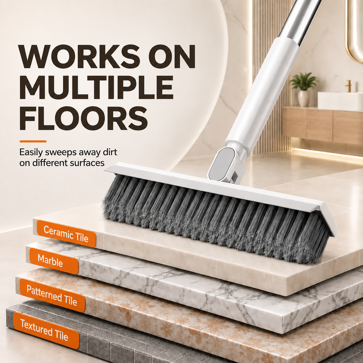180° Rotating Gap Cleaning Tool - Extendable Adjustable No-Touch Cleaner for Windows, Sliding Doors, Narrow Spaces, Home Deep Cleaning