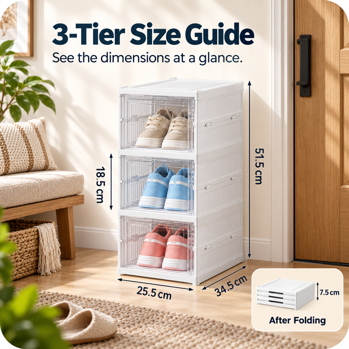 🔥LIMITED-TIME 50% OFF — Stackable Shoe Storage Organiser