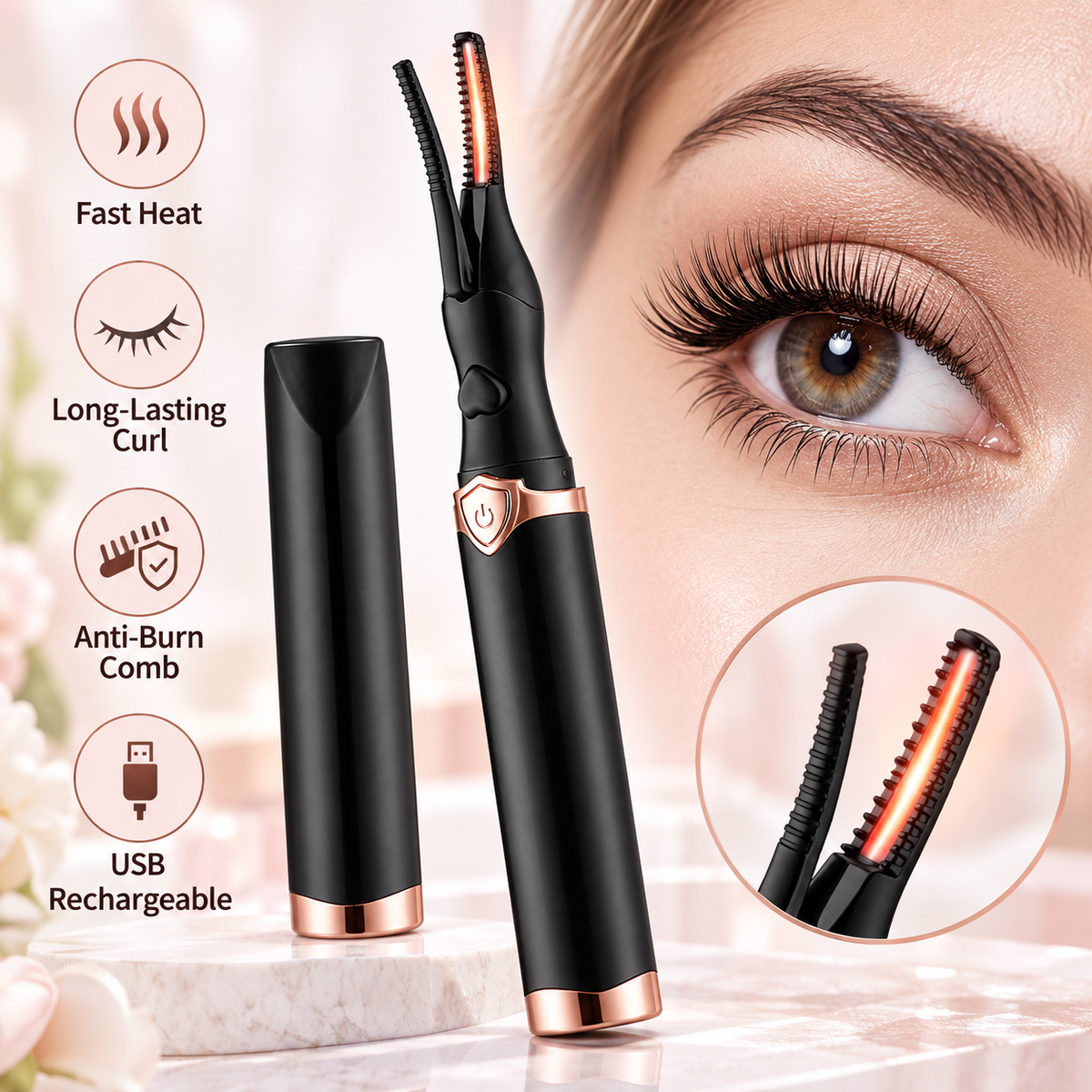 🔥 Limited-time 50% off — Heated eyelash curler