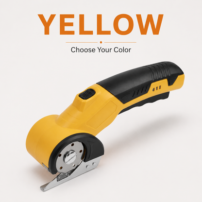 Cordless Electric Fabric Cutter – Rechargeable Rotary Scissors for Fabric, Leather, Carpet & Crafts