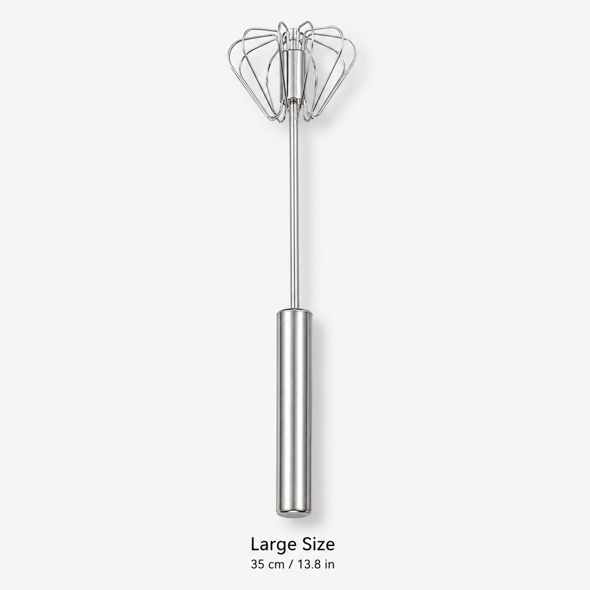 🔥 50% Off Limited Time ——Stainless Steel Semi-Automatic Push Whisk – Handheld Rotary Egg Beater