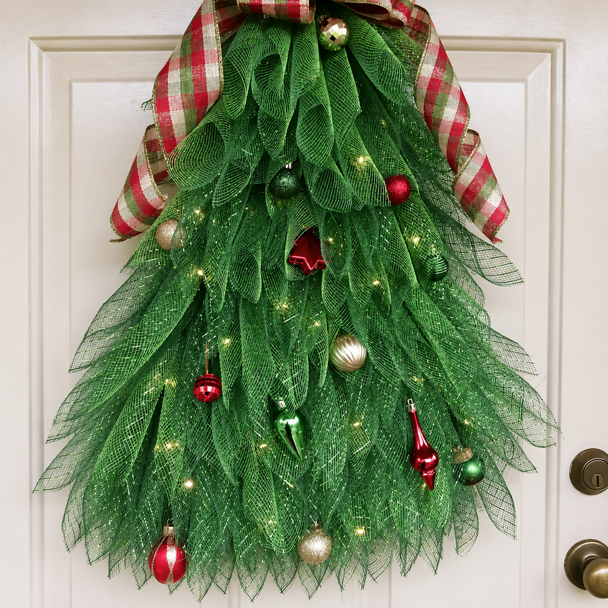 🔥Christmas Sale 49% OFF🎄Handmade Christmas Tree Wreath for Front Door