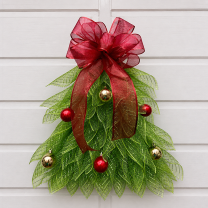 🔥Christmas Sale 49% OFF🎄Handmade Christmas Tree Wreath for Front Door