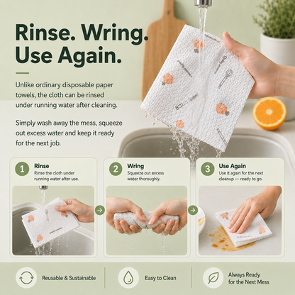 🔥Hot Sale 49% OFF🔥Reusable Kitchen Cleaning Cloth Roll♻