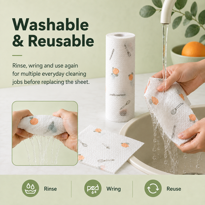 🔥Hot Sale 49% OFF🔥Reusable Kitchen Cleaning Cloth Roll♻