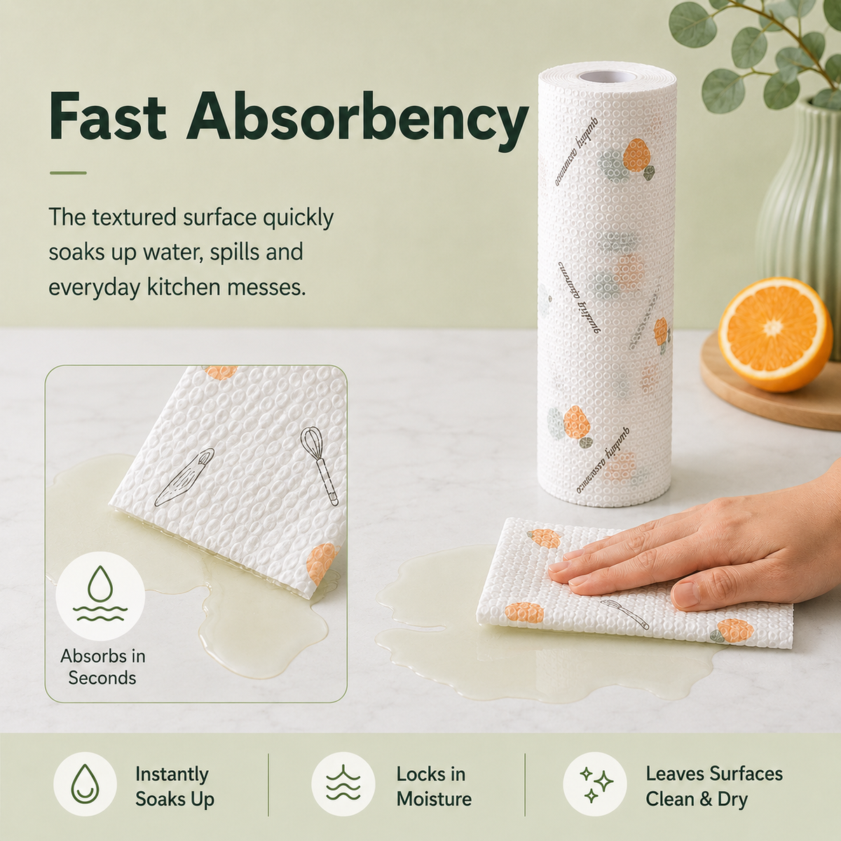 🔥Hot Sale 49% OFF🔥Reusable Kitchen Cleaning Cloth Roll♻
