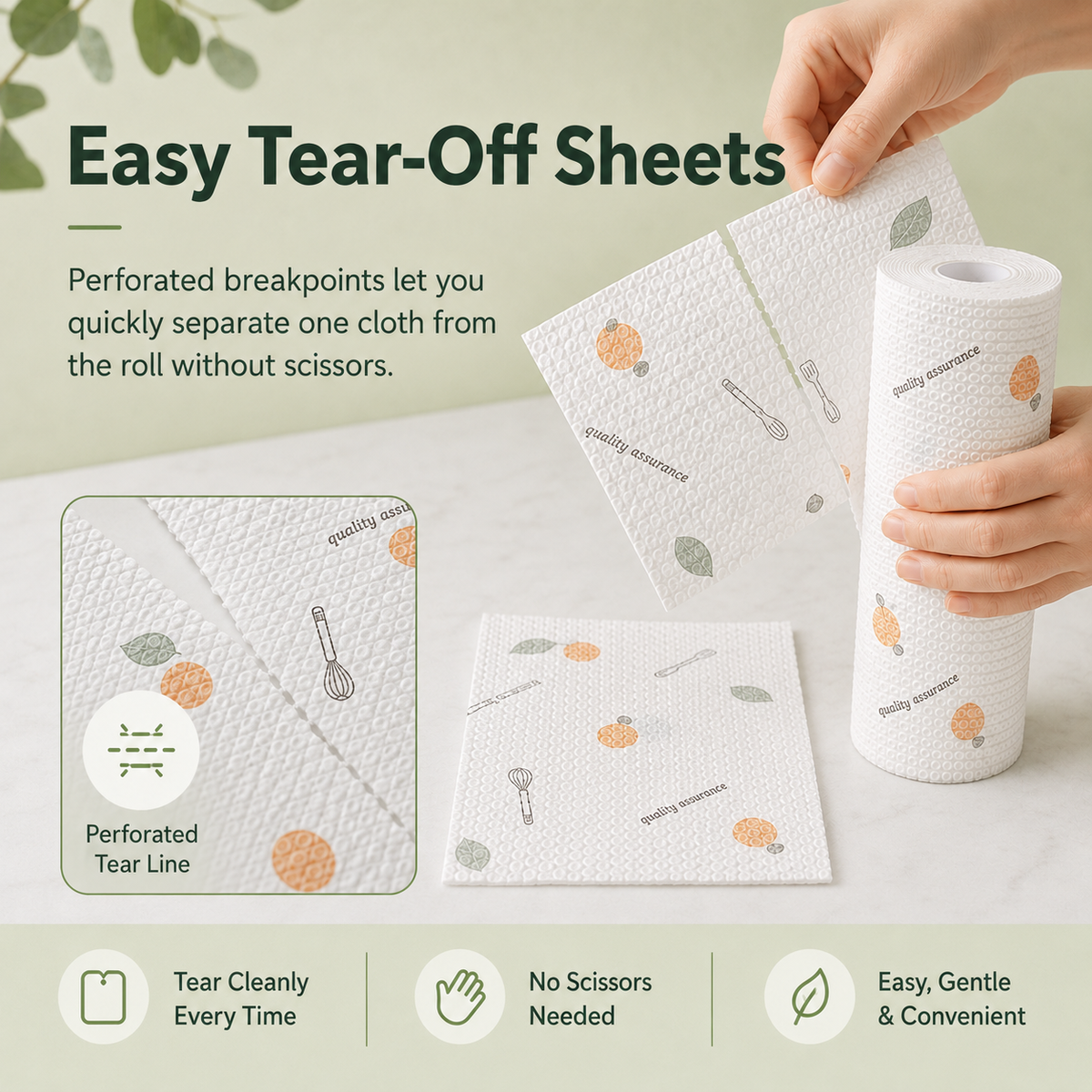 🔥Hot Sale 49% OFF🔥Reusable Kitchen Cleaning Cloth Roll♻