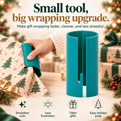 🎁 2-Pack Gift Wrap Sliding Cutter – Easy Wrapping Paper Cutting Tool