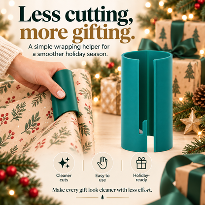 🎁 2-Pack Gift Wrap Sliding Cutter – Easy Wrapping Paper Cutting Tool