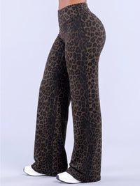 Deep coffee leopard print