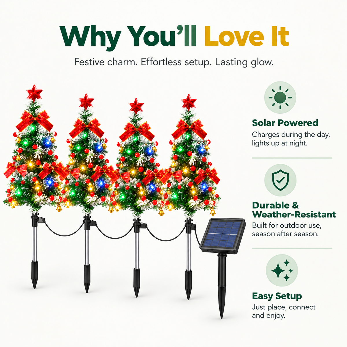 Solar Powered Christmas Tree