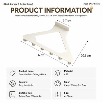 Over-the-Door Triangle Hanging Organizer