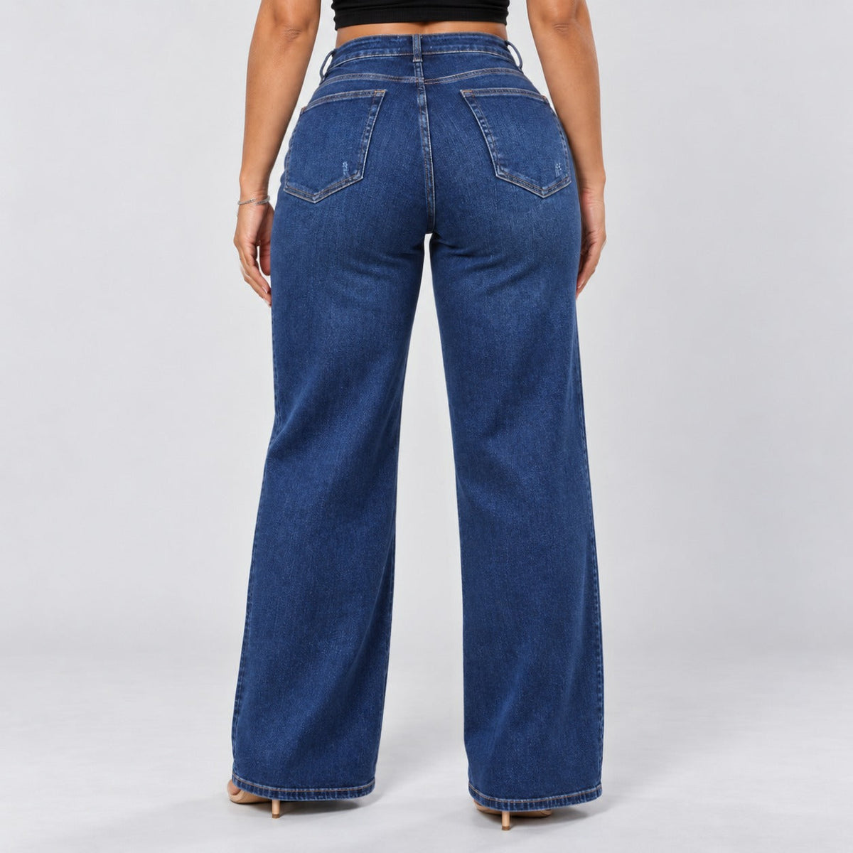 Dark Blue | Back view, standing